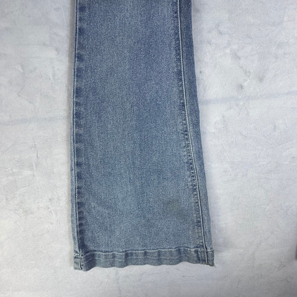 Crest Premium Womens Flared Bootcut Jeans Blue Denim Stretch Whisker 5-Pocket 1 - Picture 11 of 16